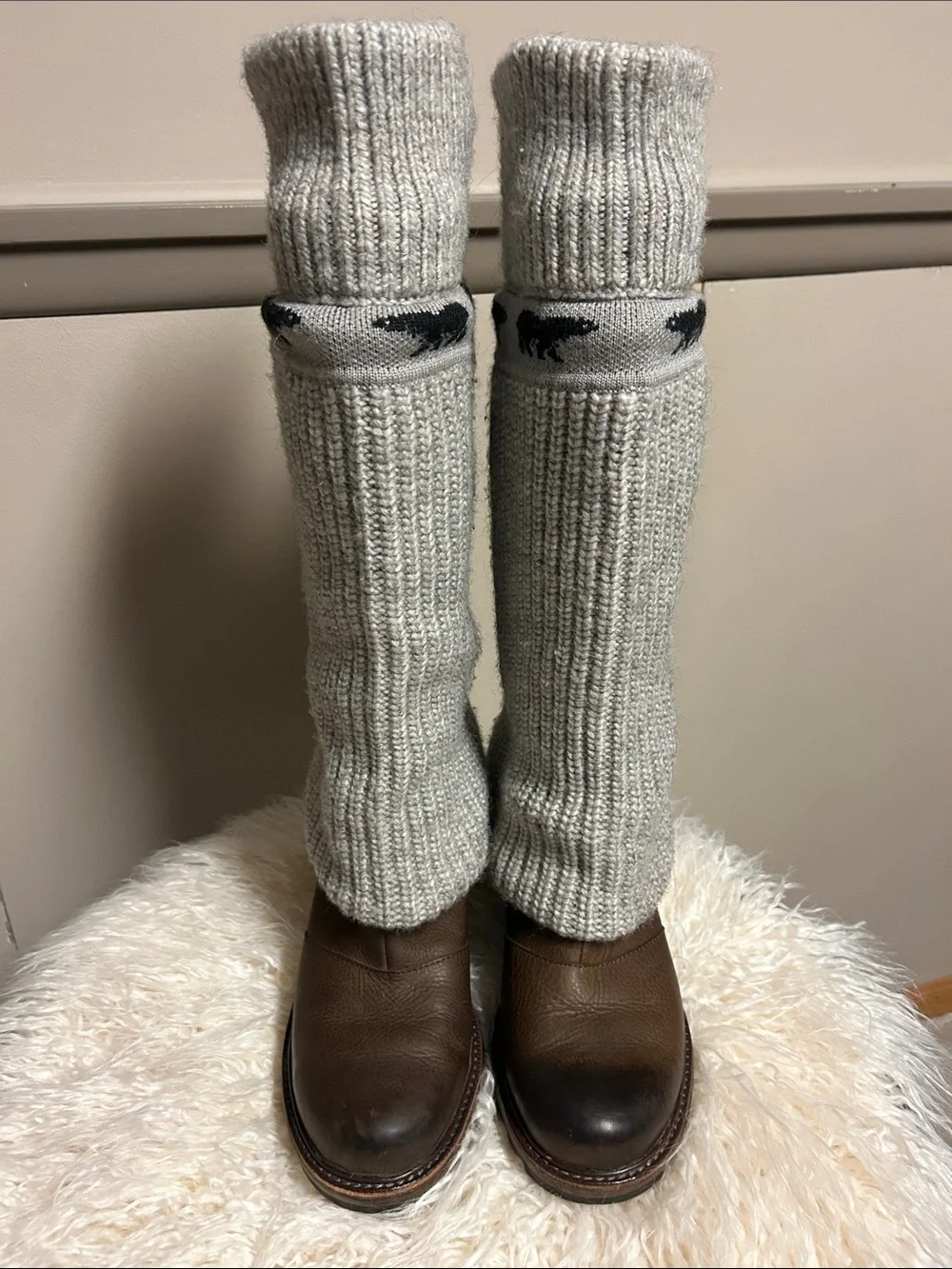 SOREL Crazy Cable Wedge Sweater Boot, Size 9.5, EXCELLENT CONDITION